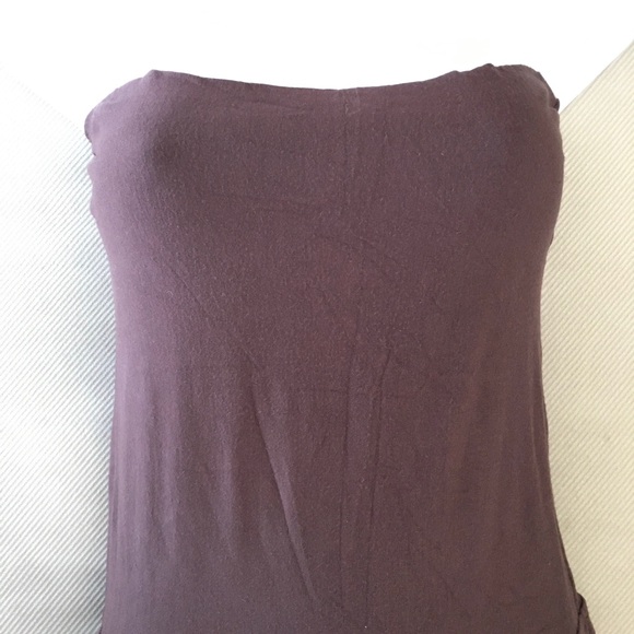 Elan chocolate brown tube top jumpsuit - Picture 1 of 6